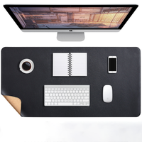 Alas meja kantor besar, penutup meja Keyboard komputer Desktop alas Mouse Gaming tahan air kulit gabus