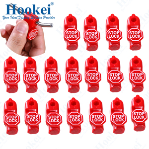 ตัวล็อคกันขโมยแบบพลาสติกสีแดง 500 ชิ้น สำหรับป้องกันการขโมยสินค้าโชว์บนตะขอแขวน - Product Image 2