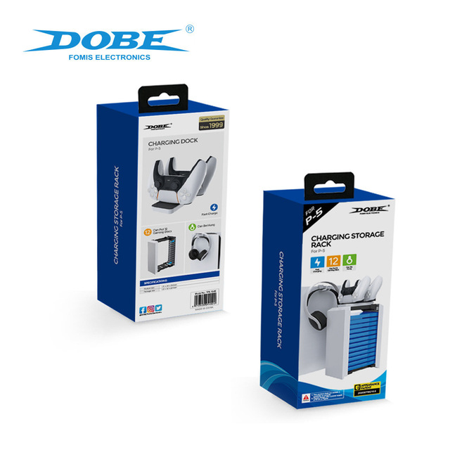 DOBE TP5-1545 Multifunctional Detachable Disk Storage Bracket and Charging Dock Game Accessories for PS5 Console