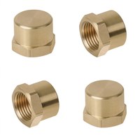 Bouchon de tuyau hexagonal femelle NPT en laiton, capuchon d'extrémité fileté NPT femelle pour l'étanchéité des conduites pneumatiques, d'eau, de gaz et d'huile