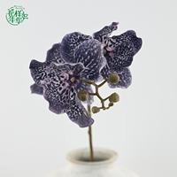 Orchidée Phalaenopsis Artificielle Premium Effet Naturel Humide à 3 Têtes 75cm pour Mariage, Décoration Maison, Fête, Composition Florale