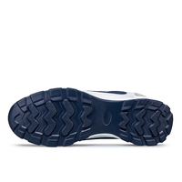 Chaussures de course décontractées pour hommes grandes tailles avec lacets, empeigne en cuir verni, doublure en mesh, semelle extérieure en PU - Toutes saisons