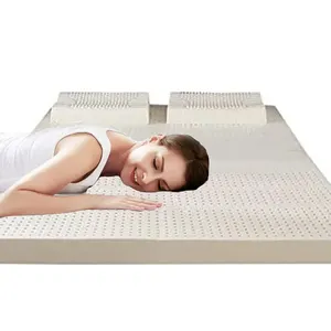 Wholesale queen size full body massage latex bed mattress with Compressed roll packaging logo customization