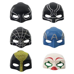 Masque de chauve-souris mignon en plastique avec diamants, pour Halloween, Joker, <span class=keywords><strong>Avenger</strong></span>, bricolage, fournitures de fête - Product Image 5