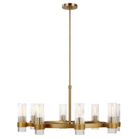 XZ Bronze G9 Lustre pour Maison Moderne Simple Verre Clair Design E12 Ampoule Base Petite Taille pour Salon Suspension Installation