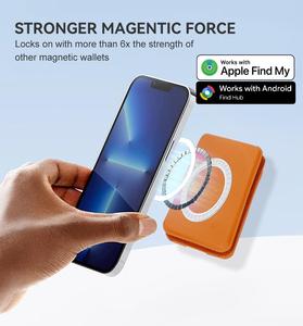 Localisateur de portefeuille certifié MFi pour <span class=keywords><strong>Apple</strong></span> Find My et Google Find Hub, porte-cartes de crédit et d'identité, compatible <span class=keywords><strong>MagSafe</strong></span> pour téléphone - Product Image 6