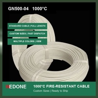 GN500-04 1000 ° Câble isolé minéral résistant au feu 300/500V, fil de nickel pur pour four, fourneau et équipement de traitement thermique