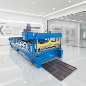 Máquina Formadora de Tejas de Acero Corrugado Galvanizado, Engranaje de Acero Inoxidable para Uso en Pisos, Larga Vida Útil - Product Image 1