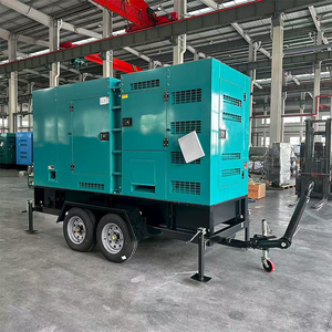 Generatore Diesel Portatile su Rimorchio 50/60HZ 10 20 30 50 75 100 150 200kva Cums Perkin con Ruote di Alta Qualità - Product Image 1