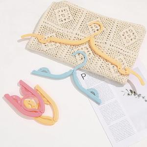 Wholesale Portable Travel Hanger Iron and PP Material Clothes Rack Folding Bathroom Clothes <b>Plastic</b> Hanger for Household Use - Product Image 3
