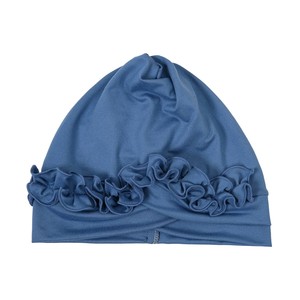 Hijab long à motif floral croisé sur le devant, bonnet respirant, foulard tendance pour femmes musulmanes, bonnet hijab de couleur unie - Product Image 4