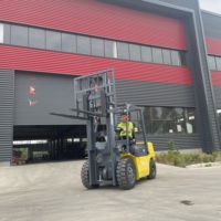 Livraison gratuite chariot élévateur diesel chariot élévateur 3 tonnes 5 tonnes CE Europe 5 avec positionneur de fourche et manette de vitesse latérale chariot élévateur d'entrepôt