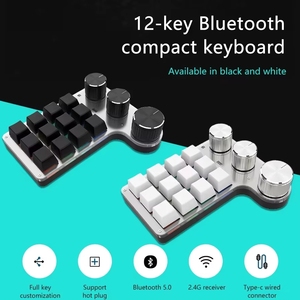 BSSY)Bt Version 12 Tasten <span class=keywords><strong>3</strong></span>-Drehregler Makro Benutzerdefinierte Programmierung Mini Mechanische Tastatur Hot-Swappable - Product Image 2