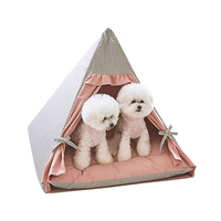 Fabriek Custom Schattige Pet Tent Wit Canvas Bed Voor Hond En Kat Multi-Stijl Huisdier Tipi Kat Grot Bed Tent Huis Schuilplaats