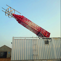 Tour d'antenne mobile télescopique 9-30M en acier galvanisé à chaud avec remorque pour la communication