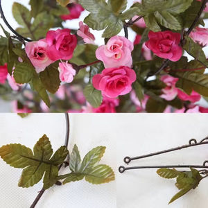 Guirlande de fleurs artificielles en gros pour décoration murale de mariage, douche nuptiale et décoration intérieure - Product Image 6
