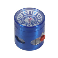 Trituradora de cajón GZ3363266 de aleación de Zinc, dados Rasta de 63mm, 4 capas de Metal, para tabaco y hierbas