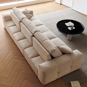 Divano da salotto moderno Zayshine nordico moderno in velluto a forma di Pixel Set modulare <span class=keywords><strong>3</strong></span> 4 posti trono profondo divano divano letto funzionale - Product Image 4