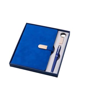 Set de Regalo Personalizado OEM para Agenda de Negocios, Diario, Cuaderno con USB de 16G, Bolígrafo, Tapa de Cuero PU Tamaño A5, Encuadernación de Hojas Sueltas - Product Image 1