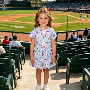 ชุดโยคะเด็กพิมพ์ลายดอกไม้สีสันสดใส GSD3771 rts Little Active Girl ขายส่ง ชุดกระโปรงแขนกุดสำหรับเด็ก - Product Image 5