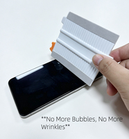 Raclette portable tout-en-un en ABS pour application de films de protection de téléphone, anti-rayures et anti-bulles, pour verre trempé et hydrogel