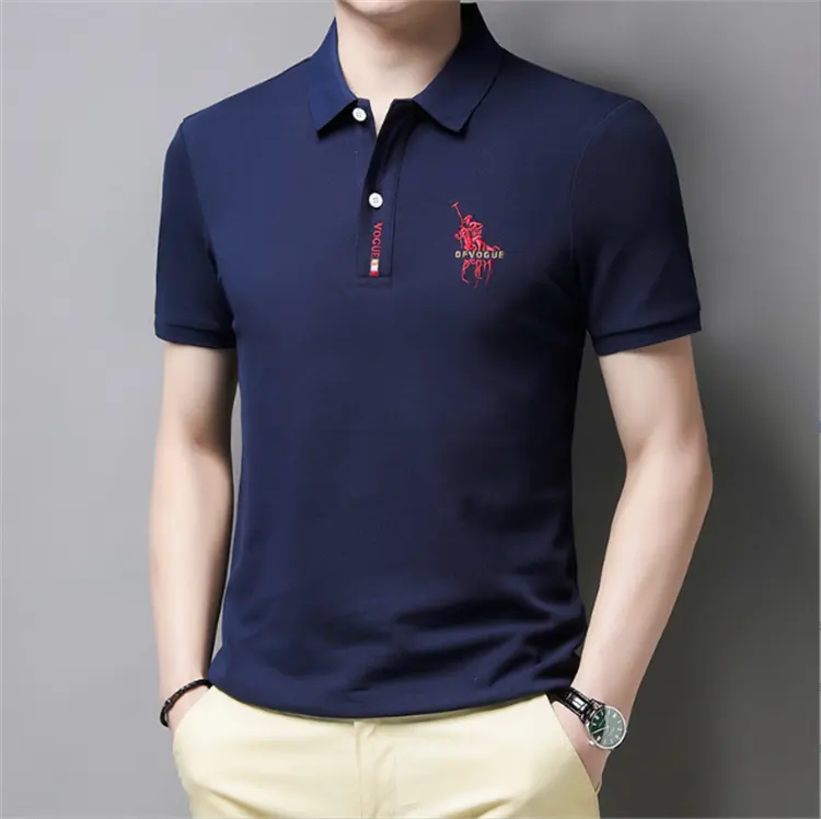 Camisas Polo de manga corta informales de moda para hombre al por mayor