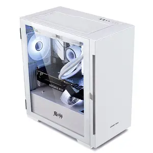 Glass side panel Middle Tower ATX/MATX/ Mini ITX Cube Custom Gaming Computer Case PC Supports 360 water-cooled heat dissipation