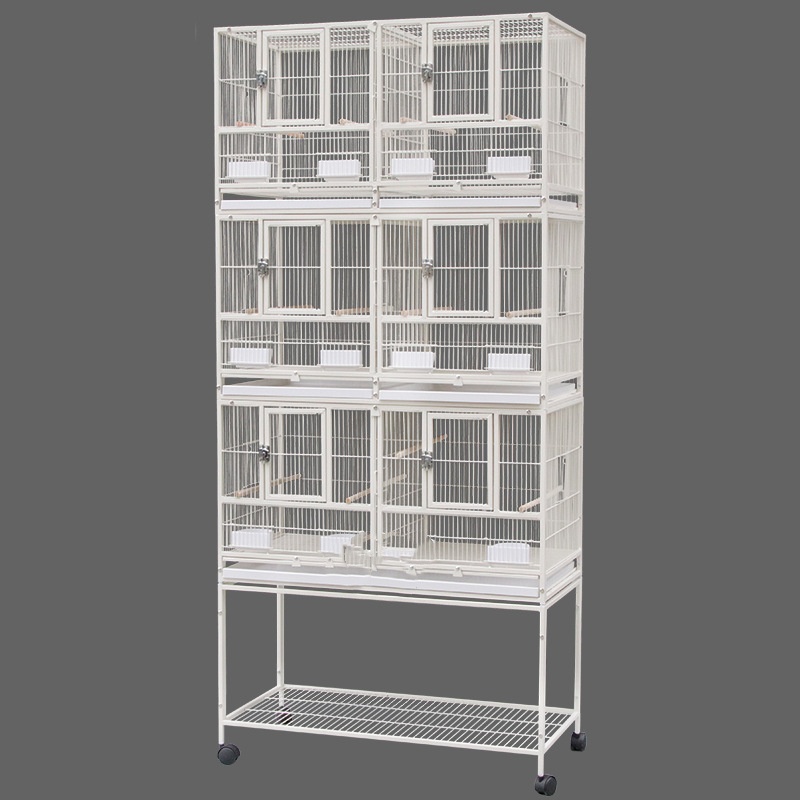 birds breeding cage 3 section