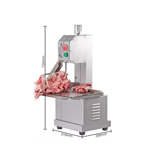 Equipo de cocina comercial Máquina cortadora de carne congelada eléctrica de escritorio Máquina de aserrar huesos - Product Image 6