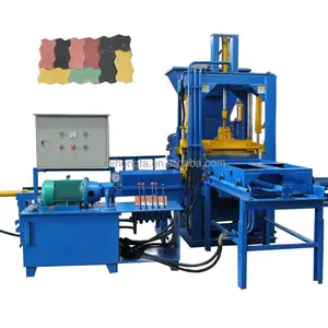 Máquina de pavimentación de bloques de cemento hueco hidráulico, QTF3-20, automática, de Color