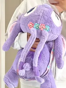 Poupée ange taro violet stitch sac à dos en peluche jouet poupée en peluche jouet créatif cadeau d'anniversaire de mariage