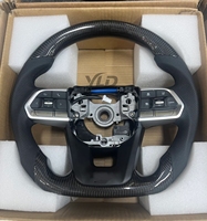 Modification du volant de voiture en fibre de carbone et cuir pour Toyota Hilux Fortuner Land Cruise GR pour Toyota Previa Accessoires de voiture