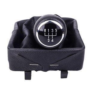 Volkswagen Polo Gear <b>Shift</b> <b>Knob</b> Leather 5 6 Speed Ergonomic Car Accessory - Product Image 4
