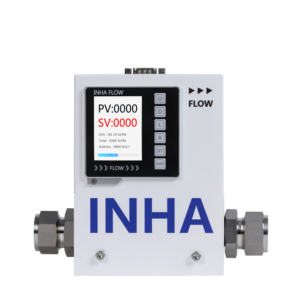 INHA MF-400 profesional, DLM 500slm Gas/N2/H2/O2/Ar/He/CH4/CO2/Air +/-1% akurasi SUS 316L RS485 pengukur aliran massa termal - Product Image 2