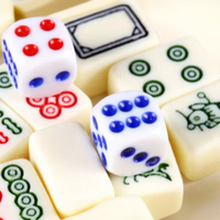 Mahjong miniature portable en plastique imperméable, imprimé offset, style chinois, thème créatif, pour voyage et cadeau d'extérieur