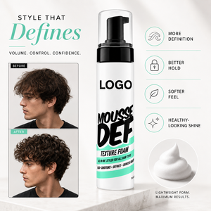 Wholesale All In One Hair Styling Mousse Texture <b>Foam</b> Strong Hold Curl Defining Lightweight Airy Hair <b>Foam</b> 250ml - Product Image 4