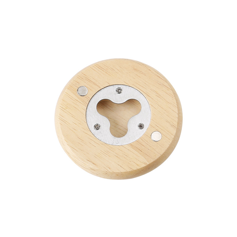 apribottiglie in legno e acciaio inossidabile