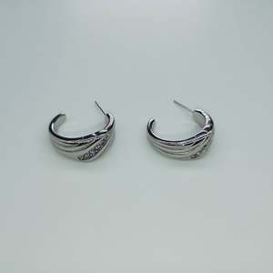 <b>Crystal</b> <b>Earrings</b> 316L Stainless Steel PVD Gold Plated Sustainable Resistant <b>Studs</b> For Women Jewelry - Product Image 1