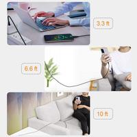 Câble USB-C vers USB-C CableCreation plaqué or, mâle-mâle, blindage tressé noir, charge rapide 60W 3A, en stock