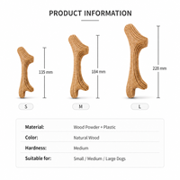 Juguete Masticable para Perros de Asta Dura, Palito Dental de Madera Compuesta para Importadores de Marcas de Mascotas y Suministro a Cadenas de Tiendas