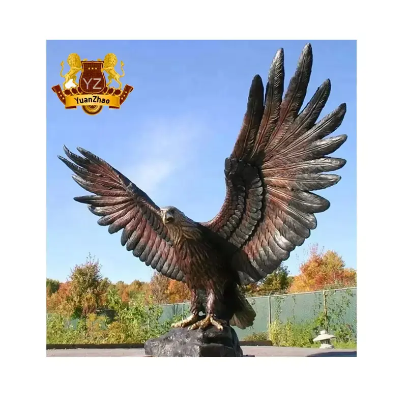 Garden Art Decoration Bronze Animal Sculpture Bronze Eagle Statue Sculpture