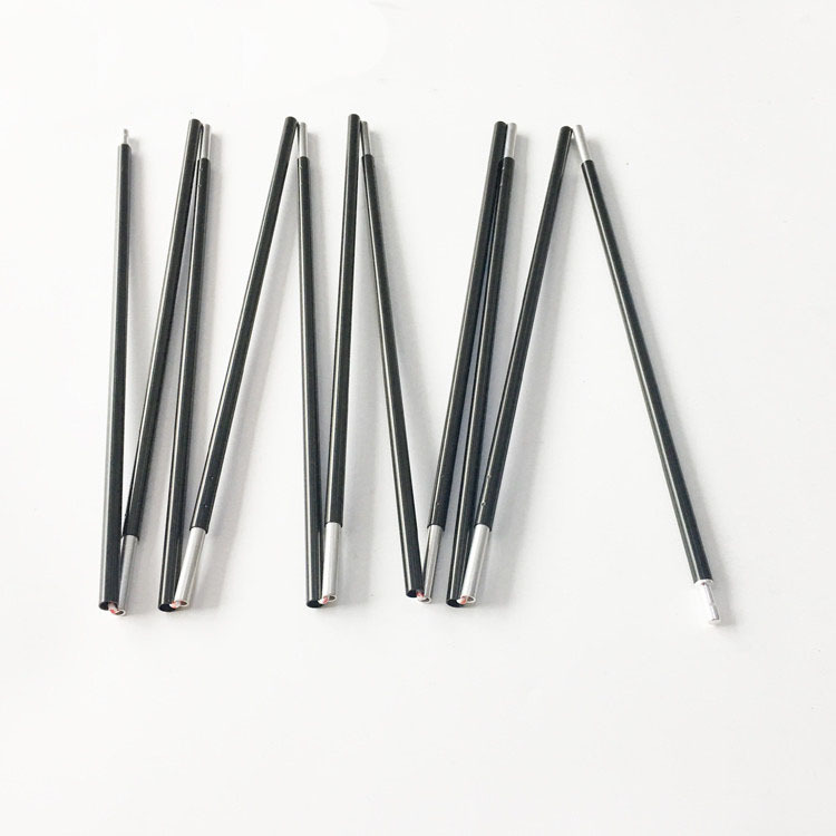 Bright spray black aluminum alloy tent tube