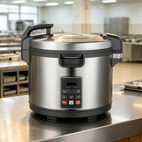 Autocuiseur Commercial Grande Taille 2500W 21L en Acier Inoxydable, Cuisson Rapide du Riz et des Sushis, Pot à Minuterie Automatique, Usine OEM ODM