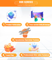 Simulador de Tenis de Mesa, Máquina de Videojuegos Arcade Digital de Ping-Pong, Pantalla de 65 Pulgadas, Sensor de Movimiento, Duradero, Ecológico, Inglés