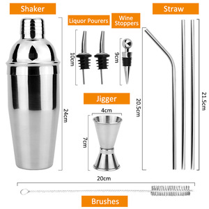 Set da 12 pezzi con barre per Kit da barista Set di strumenti da <span class=keywords><strong>Bar</strong></span> all'ingrosso Set telaio in legno in acciaio inossidabile 304 - Product Image 5