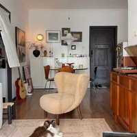 Canapé-lit en laine d'agneau de style nordique moderne et luxueux, certifié CE UE, idéal pour les hôtels et les loisirs familiaux