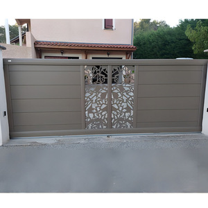 Puertas de Aluminio de Alta Calidad Personalizadas, Exquisitas Puertas de Hierro Forjado en Varios Estilos para Exteriores, Puertas <span class=keywords><strong>Correderas</strong></span> de Aluminio para Entrada de Vehículos - Product Image 4