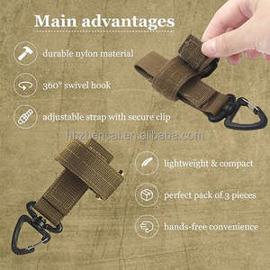 ขายส่งของไนล่อนอเนกประสงค์พวงกุญแจยุทธวิธีกลางแจ้งเข็มขัดคลิปพวงกุญแจเชือกปีนเขาป้องกันการสูญเสียหัวเข็มขัดขายส่ง - Product Image 3