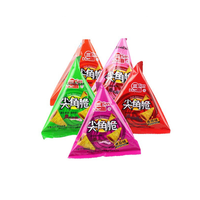 Emballage automatique Petit thermoscellé en forme de pyramide Triangle sac d'échantillon d'emballage en plastique pour chips Grain grains de café bonbons liquide
