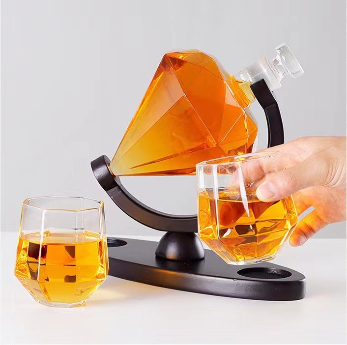 Jiuyi High Quality Clear Diamond Decanter
